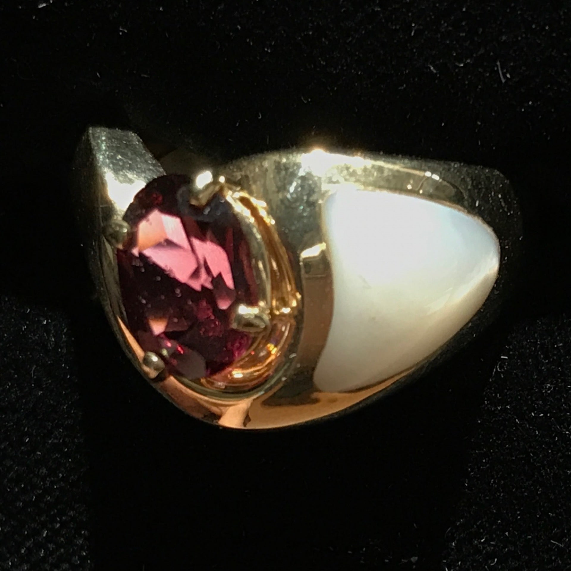 Garnet mothers ring hot sale